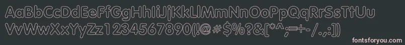 TubularHollow Font – Pink Fonts on Black Background