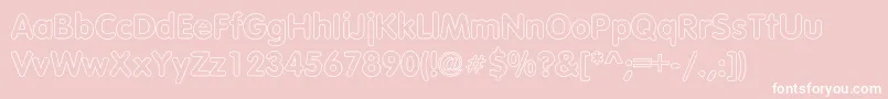 TubularHollow Font – White Fonts on Pink Background