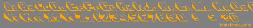 Doorjam Font – Orange Fonts on Gray Background