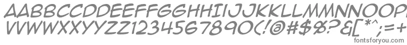Шрифт Animeace2Ital – серые шрифты
