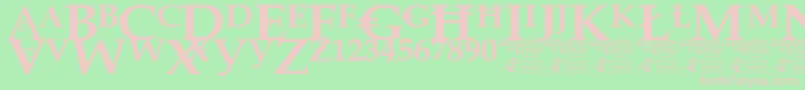 DreamingOfLilian Font – Pink Fonts on Green Background