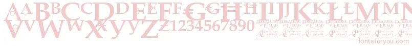 DreamingOfLilian Font – Pink Fonts on White Background