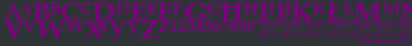 DreamingOfLilian Font – Purple Fonts on Black Background