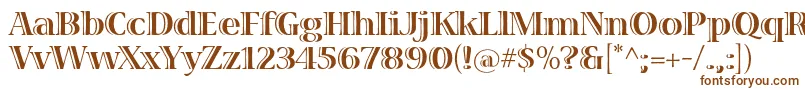 VivastdBold Font – Brown Fonts on White Background