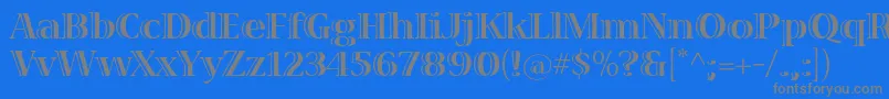 VivastdBold Font – Gray Fonts on Blue Background