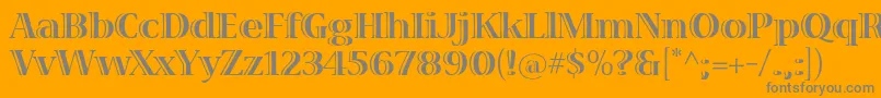 VivastdBold Font – Gray Fonts on Orange Background