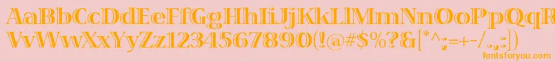 VivastdBold Font – Orange Fonts on Pink Background
