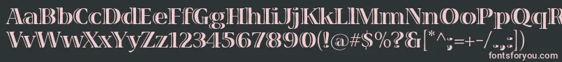 VivastdBold Font – Pink Fonts on Black Background