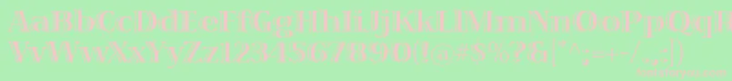 VivastdBold Font – Pink Fonts on Green Background