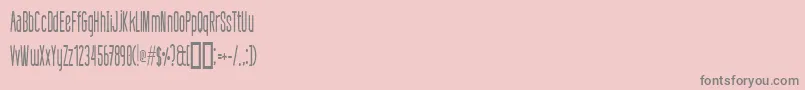 Шрифт DefattedMilkCondensed – серые шрифты на розовом фоне