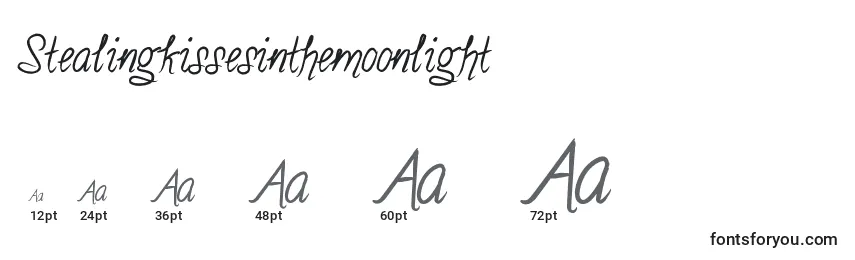 Stealingkissesinthemoonlight Font Sizes