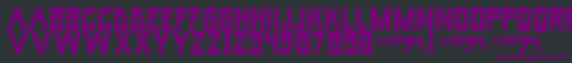 UmarCollege Font – Purple Fonts on Black Background