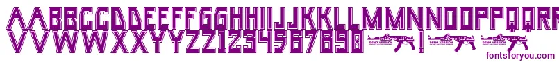 UmarCollege Font – Purple Fonts on White Background