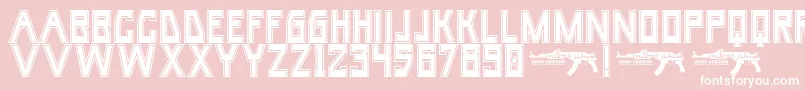 UmarCollege Font – White Fonts on Pink Background