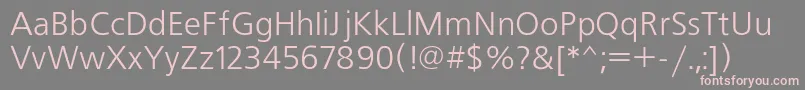 Freeset Font – Pink Fonts on Gray Background
