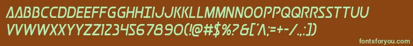 Más sobre la fuente Postmastercond fuente Postmastercond – Fuentes Verdes Sobre Fondo Marrón