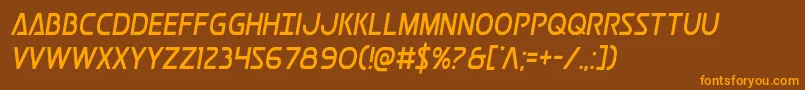 Más sobre la fuente Postmastercond fuente Postmastercond – Fuentes Naranjas Sobre Fondo Marrón