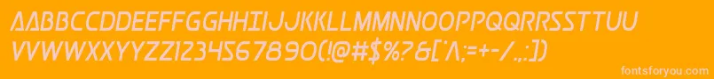 More about Postmastercond Font Postmastercond Font – Pink Fonts on Orange Background