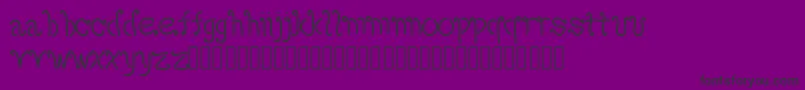 フォントAmaretto – 紫の背景に黒い文字