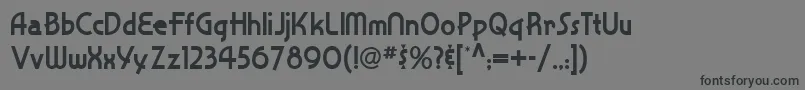 Snappy Service Nf Font – Black Fonts on Gray Background