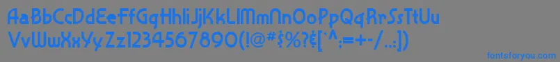 Snappy Service Nf-fontti – siniset fontit harmaalla taustalla