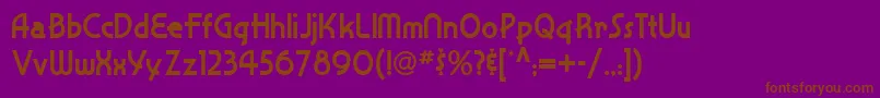 Snappy Service Nf Font – Brown Fonts on Purple Background