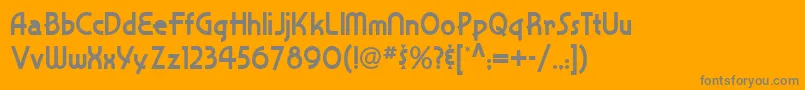 Snappy Service Nf Font – Gray Fonts on Orange Background