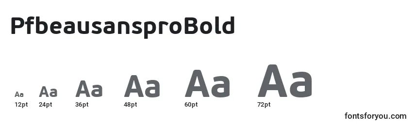 PfbeausansproBold Font Sizes