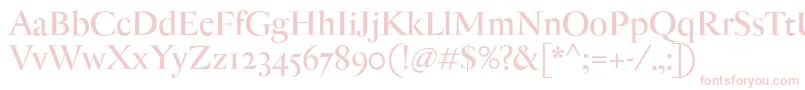 AntiqueModerne Font – Pink Fonts on White Background