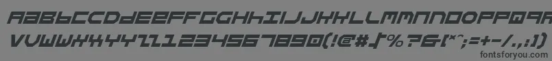 StuntmanItalic Font – Black Fonts on Gray Background