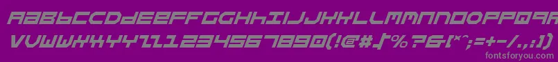StuntmanItalic Font – Gray Fonts on Purple Background