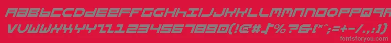 StuntmanItalic Font – Gray Fonts on Red Background