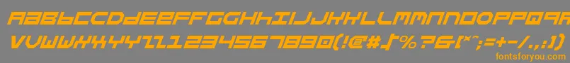 StuntmanItalic Font – Orange Fonts on Gray Background