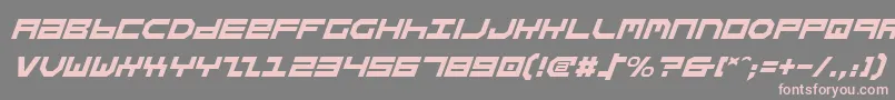 StuntmanItalic Font – Pink Fonts on Gray Background