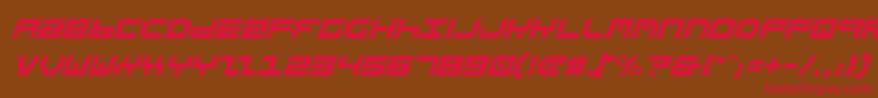 StuntmanItalic Font – Red Fonts on Brown Background