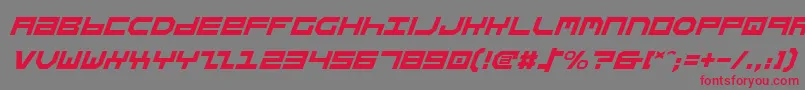 StuntmanItalic Font – Red Fonts on Gray Background