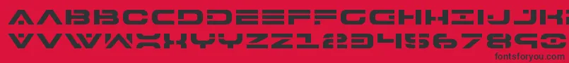 7thservicexpand Font – Black Fonts on Red Background