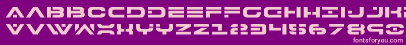 7thservicexpand Font – Pink Fonts on Purple Background