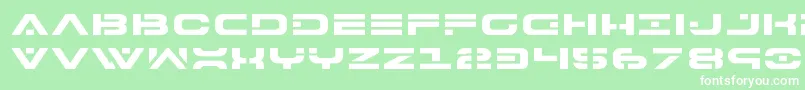7thservicexpand Font – White Fonts on Green Background