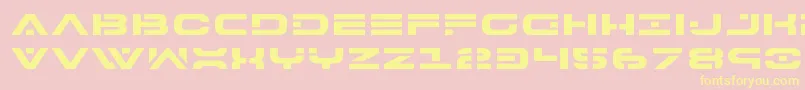 7thservicexpand Font – Yellow Fonts on Pink Background