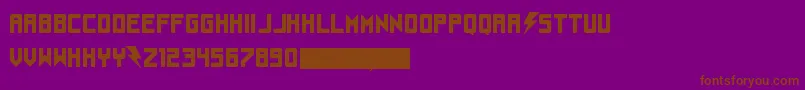 Understrukk Font – Brown Fonts on Purple Background