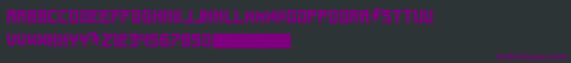Understrukk Font – Purple Fonts on Black Background