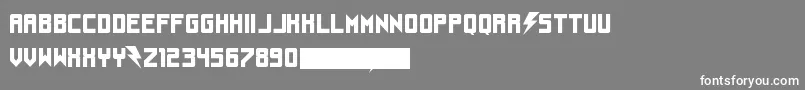 Understrukk Font – White Fonts on Gray Background