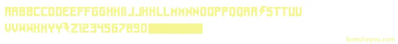 Understrukk Font – Yellow Fonts on White Background