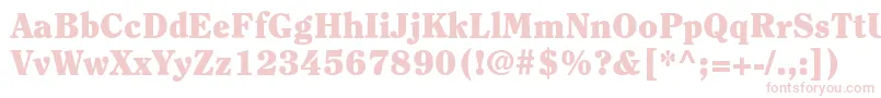 ItcClearfaceLtBlack Font – Pink Fonts on White Background