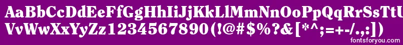 ItcClearfaceLtBlack Font – White Fonts on Purple Background