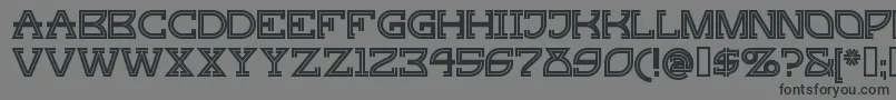 Gingerpeachy Font – Black Fonts on Gray Background