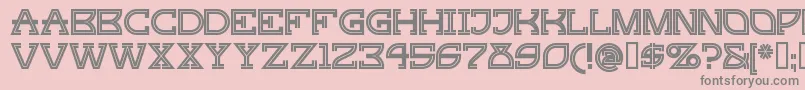 Gingerpeachy Font – Gray Fonts on Pink Background