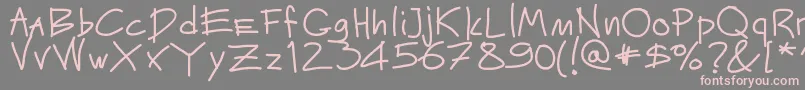 Mateur Font – Pink Fonts on Gray Background