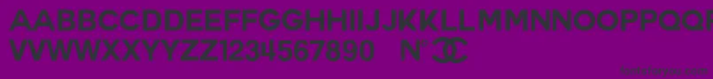 フォントCoutureBld – 紫の背景に黒い文字